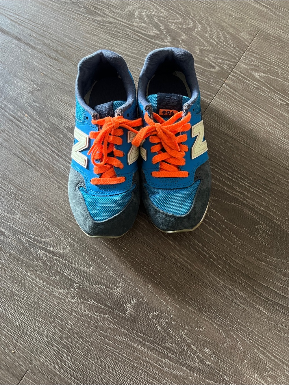 Nike Kids Blue and Orange Trail Runner Sneakers